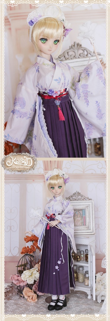 【Kon’D】DD dy寄せ胸/L胸・DDIII・DDS・M/L/寄せ胸 バスト24-28cmまで対応 58-62cmのBJDドールまで対応 ドールドール用お洋服セット(春の日(ロング)セット)10点セット