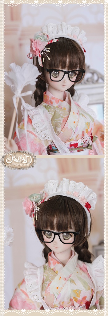 【Kon’D】DD dy寄せ胸/L胸・DDIII・DDS・M/L/寄せ胸 バスト24-28cmまで対応 58-62cmのBJDドールまで対応 ドールドール用お洋服セット(春の日(ロング)セット)10点セット