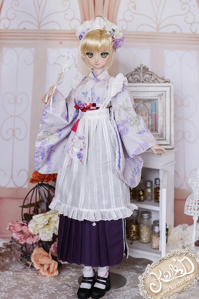 【Kon’D】DD dy寄せ胸/L胸・DDIII・DDS・M/L/寄せ胸 バスト24-28cmまで対応 58-62cmのBJDドールまで対応 ドールドール用お洋服セット(春の日(ロング)セット)10点セット