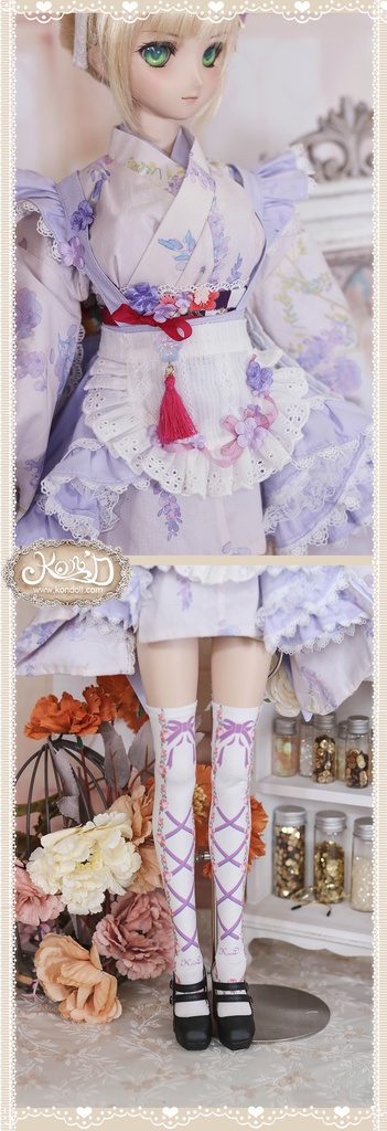 【Kon’D】DD dy寄せ胸/L胸・DDIII・DDS・M/L/寄せ胸 バスト24-28cmまで対応 58-62cmのBJDドールまで対応 ドールドール用お洋服セット(春の日(ショート)セット)10点セット