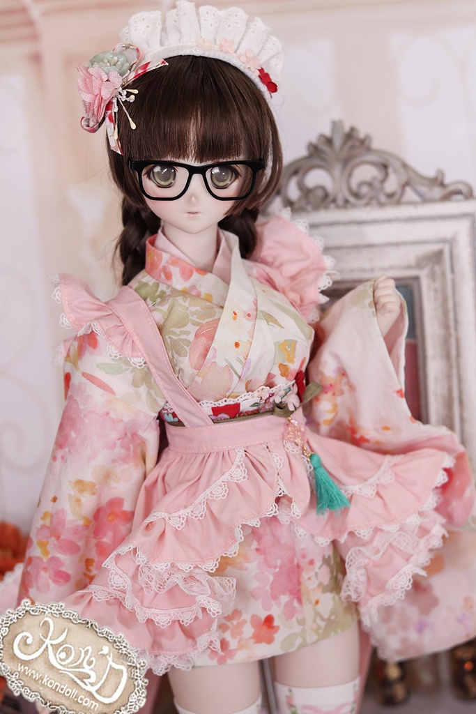 【Kon’D】DD dy寄せ胸/L胸・DDIII・DDS・M/L/寄せ胸 バスト24-28cmまで対応 58-62cmのBJDドールまで対応 ドールドール用お洋服セット(春の日(ショート)セット)10点セット