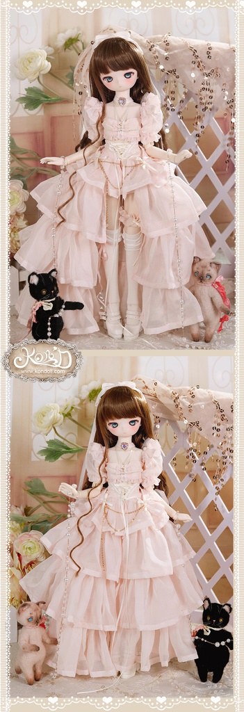 【Kon’D】MDD S胸/M胸/L胸・OB48・50・S胸/M胸/L胸 Holiday's Child 高さ約44cmまで対応 KUMAKO 約40cmドール用お洋服セット(逃走中のプリンセス)10点セット