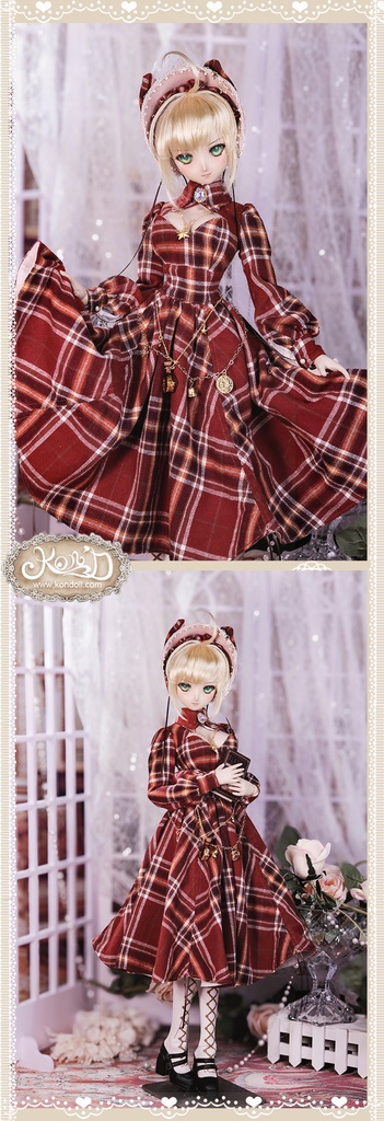 【数量限定】【Kon’D】DD dy寄せ胸/L胸・DDIII・DDS・M/L/寄せ胸 バスト26-28cmまで対応 60-62cmのBJD、SD16ドールまで対応ドール用お洋服セット(魔法見習い)10点セット