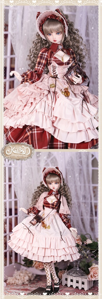 【数量限定】【Kon’D】DD dy寄せ胸/L胸・DDIII・DDS・M/L/寄せ胸 バスト26-28cmまで対応 60-62cmのBJD、SD16ドールまで対応ドール用お洋服セット(魔法見習い)10点セット