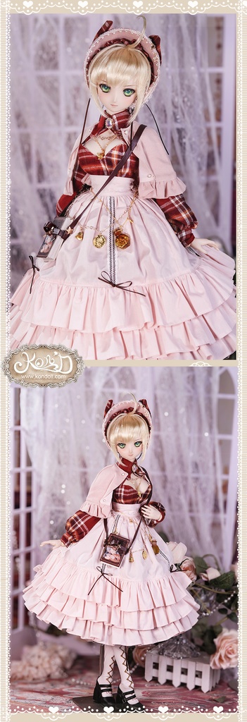 【数量限定】【Kon’D】DD dy寄せ胸/L胸・DDIII・DDS・M/L/寄せ胸 バスト26-28cmまで対応 60-62cmのBJD、SD16ドールまで対応ドール用お洋服セット(魔法見習い)10点セット