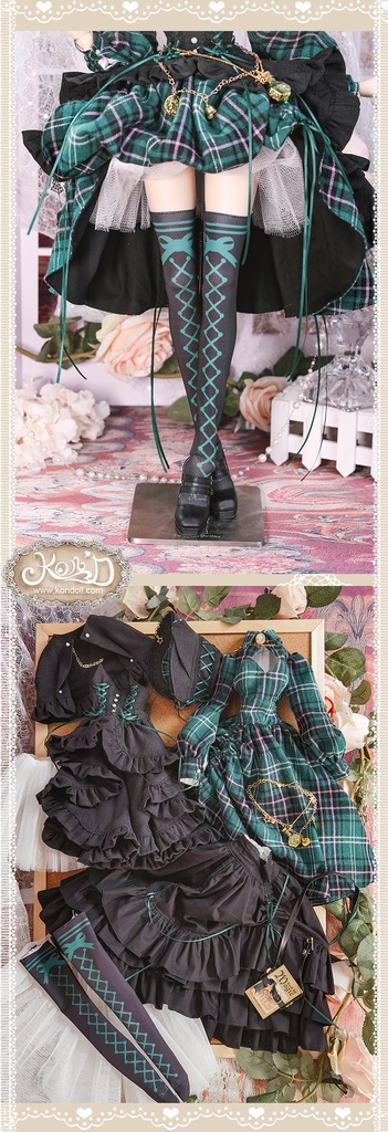 【数量限定】【Kon’D】DD dy寄せ胸/L胸・DDIII・DDS・M/L/寄せ胸 バスト26-28cmまで対応 60-62cmのBJD、SD16ドールまで対応ドール用お洋服セット(魔法見習い)10点セット