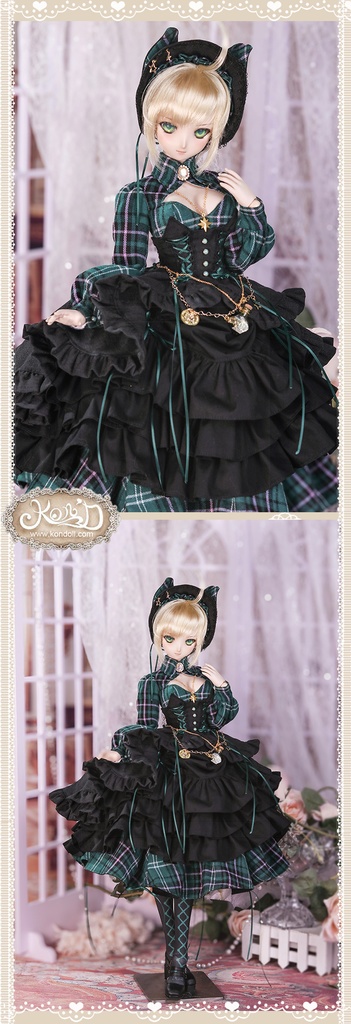 【数量限定】【Kon’D】DD dy寄せ胸/L胸・DDIII・DDS・M/L/寄せ胸 バスト26-28cmまで対応 60-62cmのBJD、SD16ドールまで対応ドール用お洋服セット(魔法見習い)10点セット