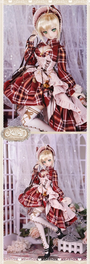 【数量限定】【Kon’D】DD dy寄せ胸/L胸・DDIII・DDS・M/L/寄せ胸 バスト26-28cmまで対応 60-62cmのBJD、SD16ドールまで対応ドール用お洋服セット(魔法見習い)10点セット