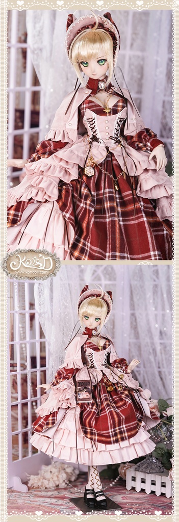 【数量限定】【Kon’D】DD dy寄せ胸/L胸・DDIII・DDS・M/L/寄せ胸 バスト26-28cmまで対応 60-62cmのBJD、SD16ドールまで対応ドール用お洋服セット(魔法見習い)10点セット