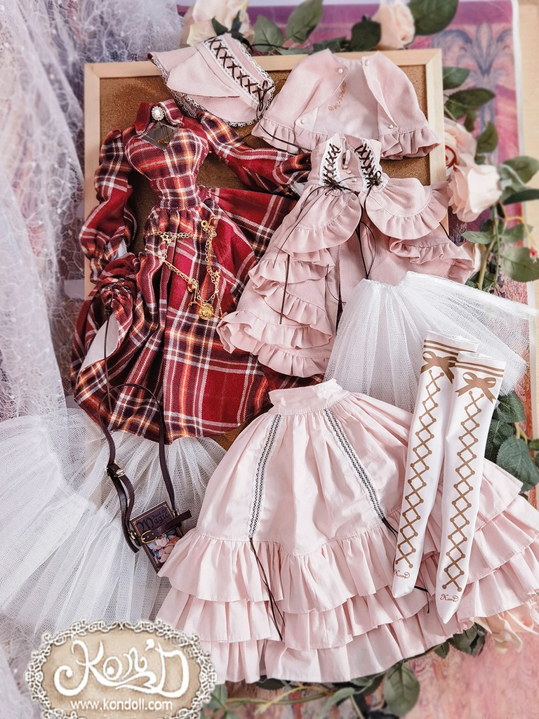 【数量限定】【Kon’D】DD dy寄せ胸/L胸・DDIII・DDS・M/L/寄せ胸 バスト26-28cmまで対応 60-62cmのBJD、SD16ドールまで対応ドール用お洋服セット(魔法見習い)10点セット