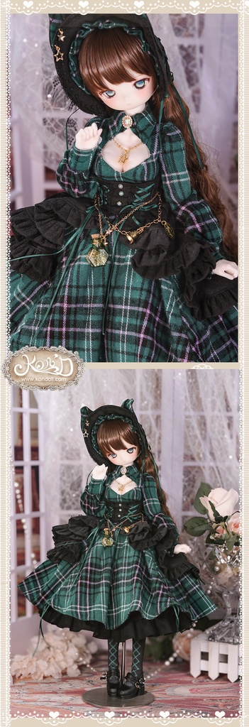 【数量限定】【Kon’D】MDD S胸/M胸/L胸・OB48・50・S胸/M胸/L胸 Holiday's Child 高さ約44cmまで対応 バスト20.5cmまで対応 ドール用お洋服セット(魔法見習い)10点セット