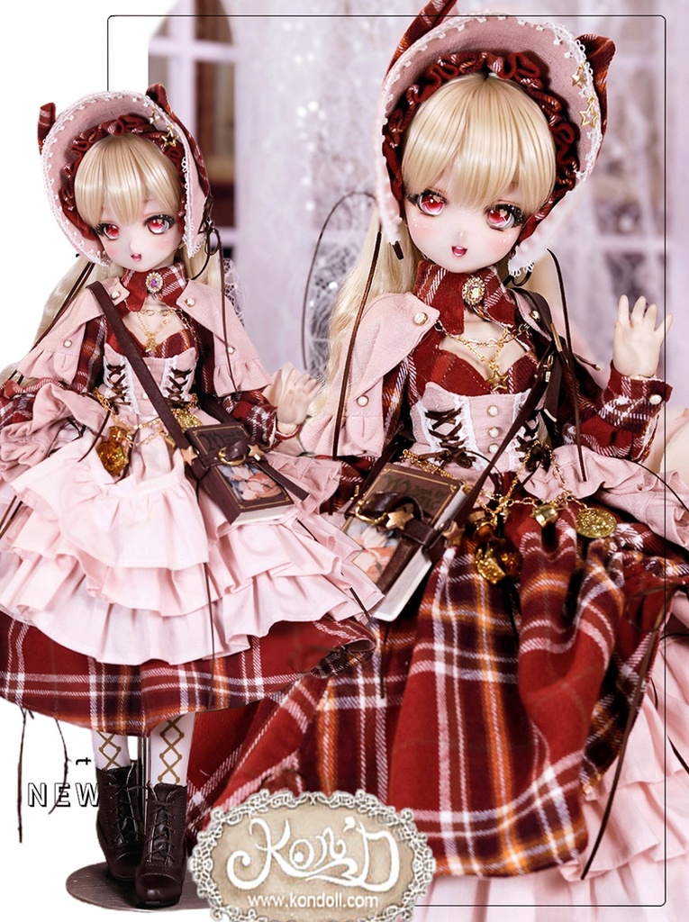 【数量限定】【Kon’D】MDD S胸/M胸/L胸・OB48・50・S胸/M胸/L胸 Holiday's Child 高さ約44cmまで対応 バスト20.5cmまで対応 ドール用お洋服セット(魔法見習い)10点セット