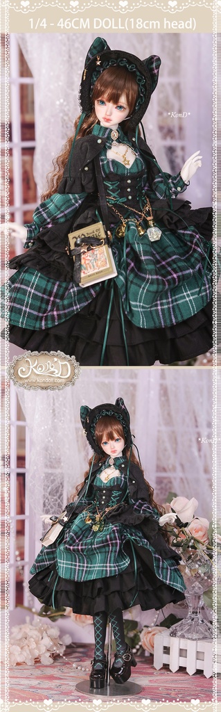 【数量限定】【Kon’D】MDD S胸/M胸/L胸・OB48・50・S胸/M胸/L胸 Holiday's Child 高さ約44cmまで対応 バスト20.5cmまで対応 ドール用お洋服セット(魔法見習い)10点セット