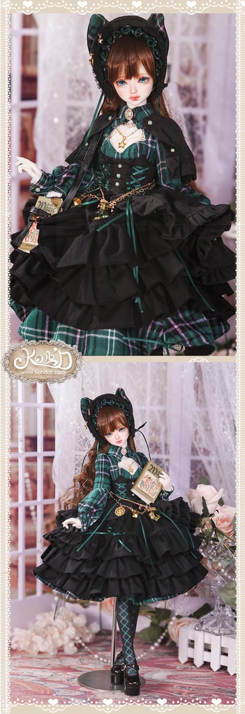 【数量限定】【Kon’D】MDD S胸/M胸/L胸・OB48・50・S胸/M胸/L胸 Holiday's Child 高さ約44cmまで対応 バスト20.5cmまで対応 ドール用お洋服セット(魔法見習い)10点セット