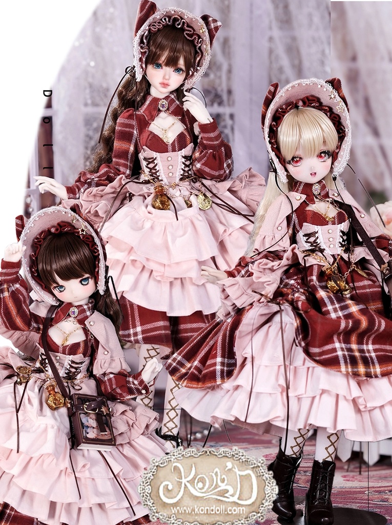 【数量限定】【Kon’D】MDD S胸/M胸/L胸・OB48・50・S胸/M胸/L胸 Holiday's Child 高さ約44cmまで対応 バスト20.5cmまで対応 ドール用お洋服セット(魔法見習い)10点セット