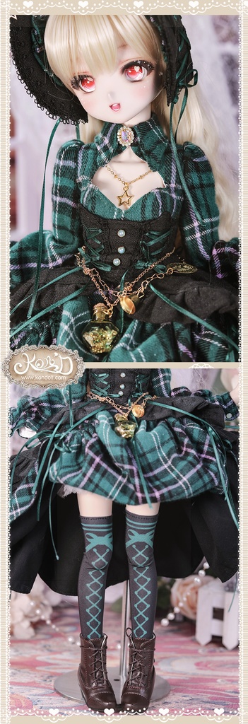 【数量限定】【Kon’D】MDD S胸/M胸/L胸・OB48・50・S胸/M胸/L胸 Holiday's Child 高さ約44cmまで対応 バスト20.5cmまで対応 ドール用お洋服セット(魔法見習い)10点セット