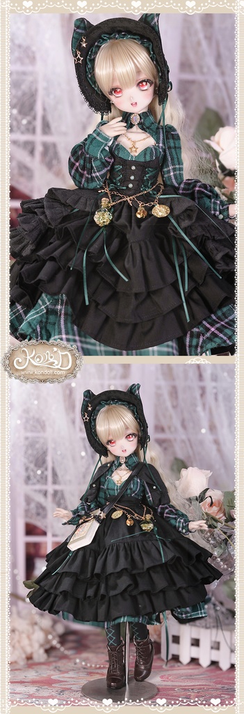 【数量限定】【Kon’D】MDD S胸/M胸/L胸・OB48・50・S胸/M胸/L胸 Holiday's Child 高さ約44cmまで対応 バスト20.5cmまで対応 ドール用お洋服セット(魔法見習い)10点セット