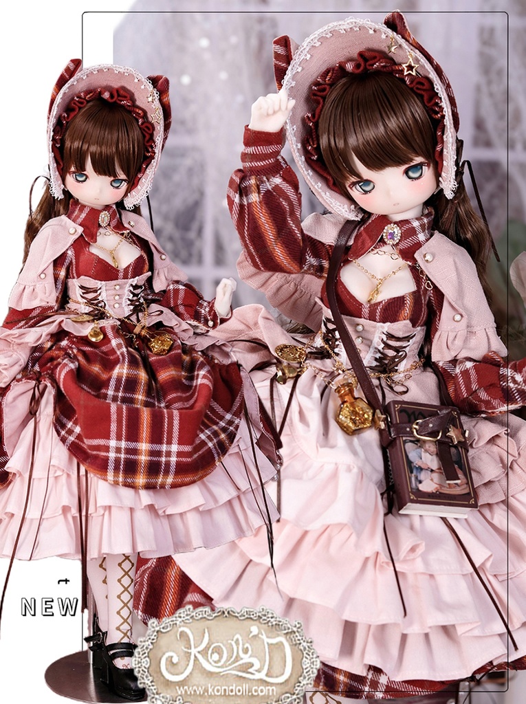 【数量限定】【Kon’D】MDD S胸/M胸/L胸・OB48・50・S胸/M胸/L胸 Holiday's Child 高さ約44cmまで対応 バスト20.5cmまで対応 ドール用お洋服セット(魔法見習い)10点セット