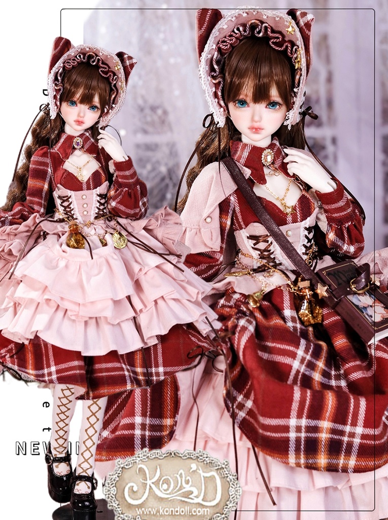 【数量限定】【Kon’D】MDD S胸/M胸/L胸・OB48・50・S胸/M胸/L胸 Holiday's Child 高さ約44cmまで対応 バスト20.5cmまで対応 ドール用お洋服セット(魔法見習い)10点セット
