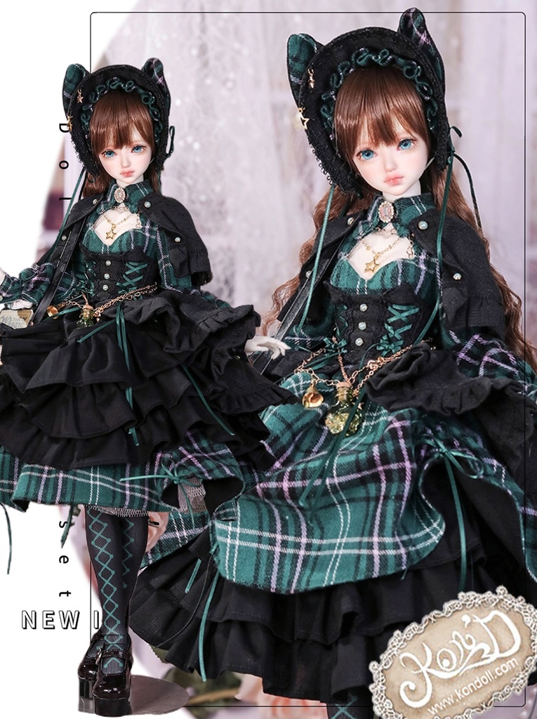 【数量限定】【Kon’D】MDD S胸/M胸/L胸・OB48・50・S胸/M胸/L胸 Holiday's Child 高さ約44cmまで対応 バスト20.5cmまで対応 ドール用お洋服セット(魔法見習い)10点セット