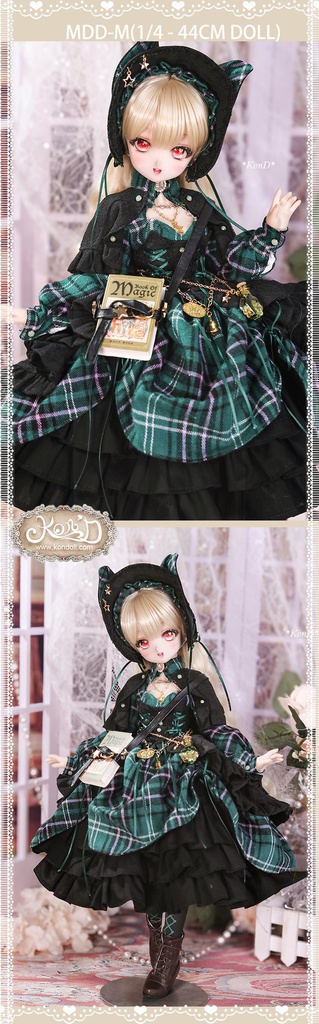 【数量限定】【Kon’D】MDD S胸/M胸/L胸・OB48・50・S胸/M胸/L胸 Holiday's Child 高さ約44cmまで対応 バスト20.5cmまで対応 ドール用お洋服セット(魔法見習い)10点セット