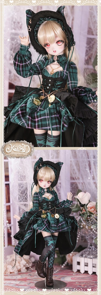 【数量限定】【Kon’D】MDD S胸/M胸/L胸・OB48・50・S胸/M胸/L胸 Holiday's Child 高さ約44cmまで対応 バスト20.5cmまで対応 ドール用お洋服セット(魔法見習い)10点セット