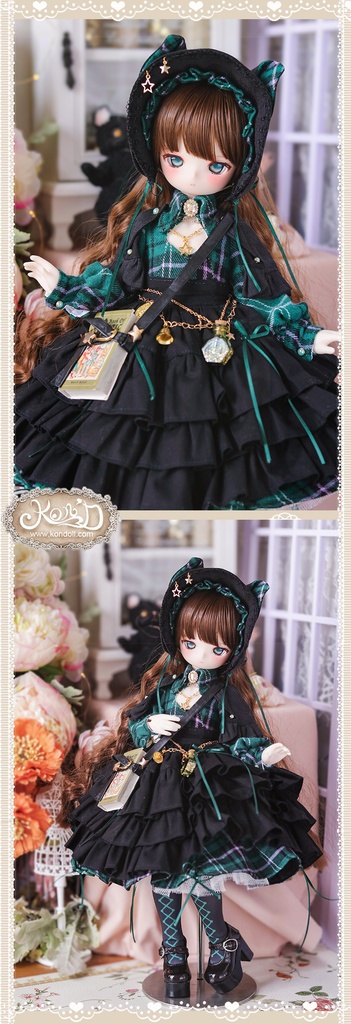 【数量限定】【Kon’D】Puyoo doll kumakoサイズ対応 高さ約40cmのドールまで対応 ドール用お洋服セット(魔法見習い)10点セット