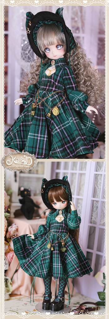【数量限定】【Kon’D】Puyoo doll kumakoサイズ対応 高さ約40cmのドールまで対応 ドール用お洋服セット(魔法見習い)10点セット