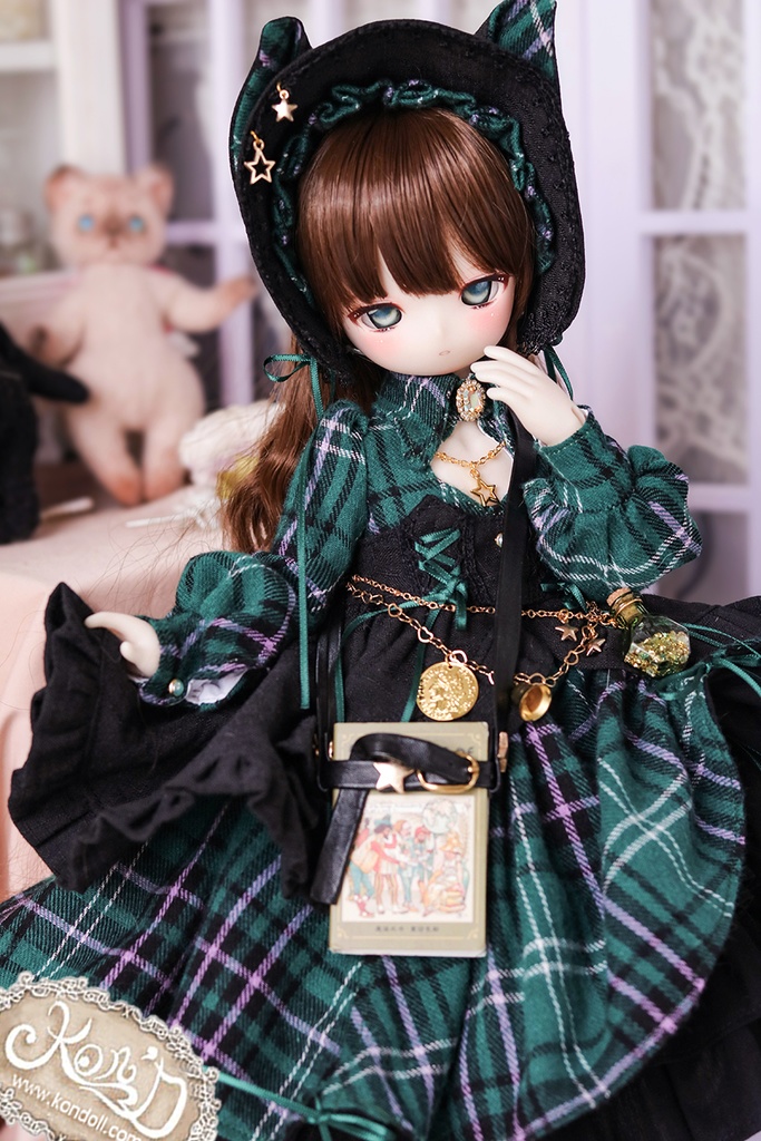 【数量限定】【Kon’D】Puyoo doll kumakoサイズ対応 高さ約40cmのドールまで対応 ドール用お洋服セット(魔法見習い)10点セット