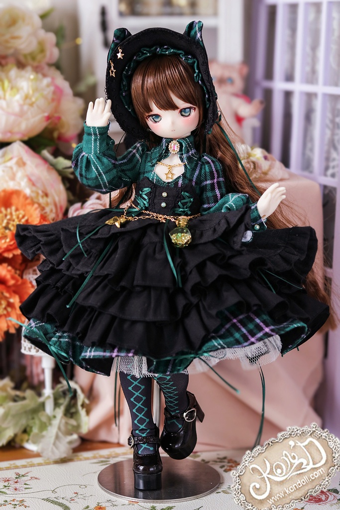 【数量限定】【Kon’D】Puyoo doll kumakoサイズ対応 高さ約40cmのドールまで対応 ドール用お洋服セット(魔法見習い)10点セット
