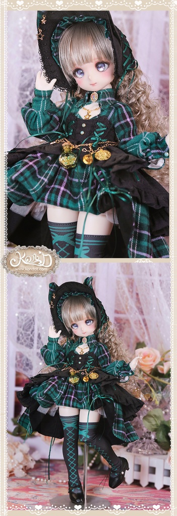 【数量限定】【Kon’D】Puyoo doll kumakoサイズ対応 高さ約40cmのドールまで対応 ドール用お洋服セット(魔法見習い)10点セット