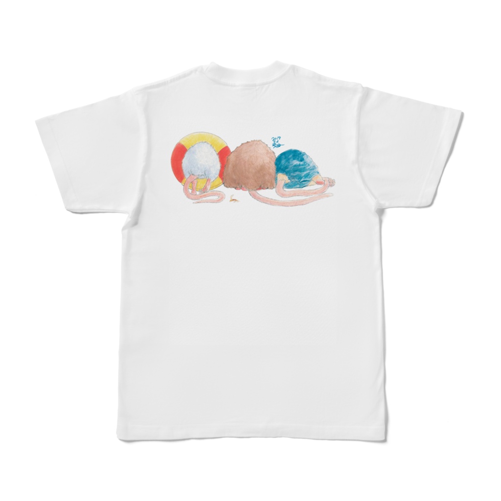 ファンシーラットTシャツ 白色