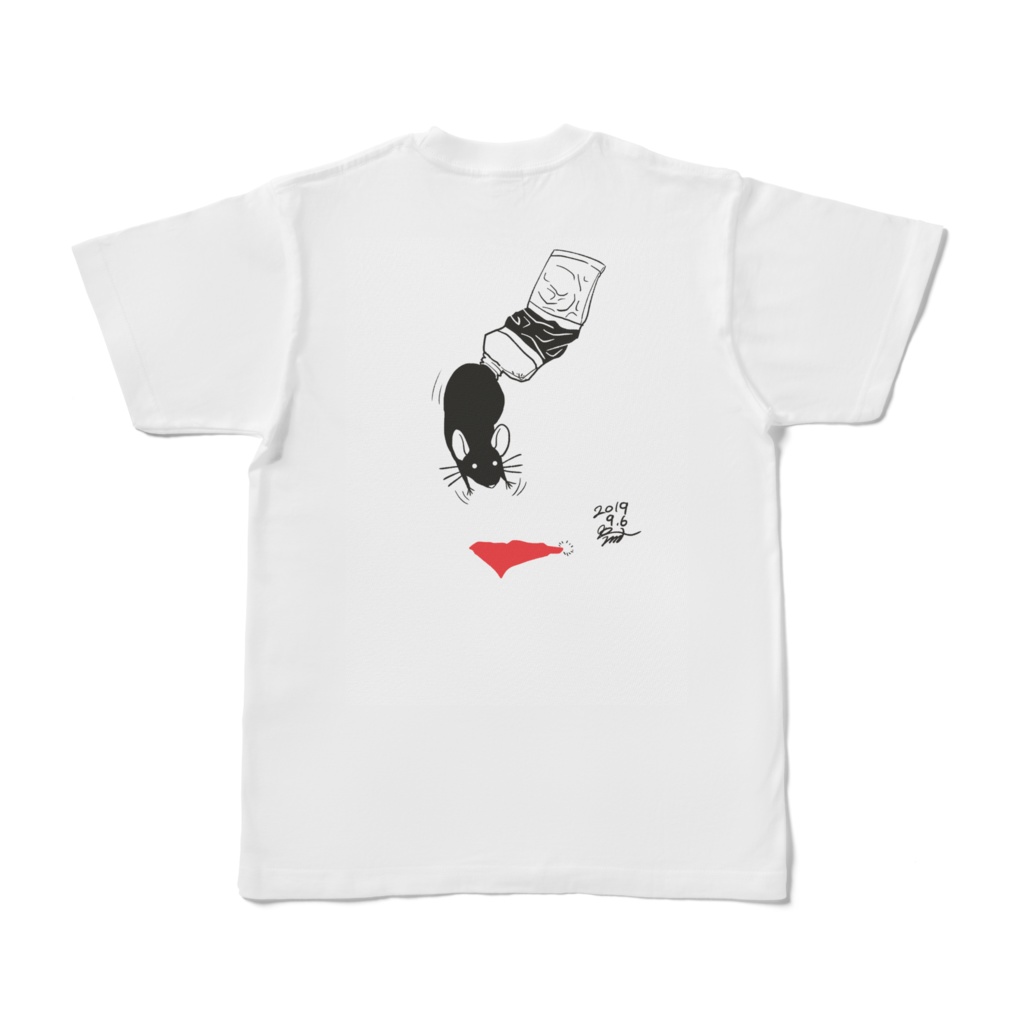 ラットさんTシャツ 白