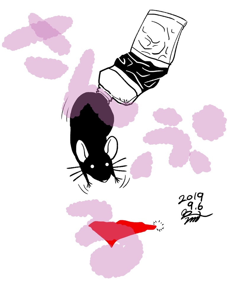 ラットさんTシャツ 白