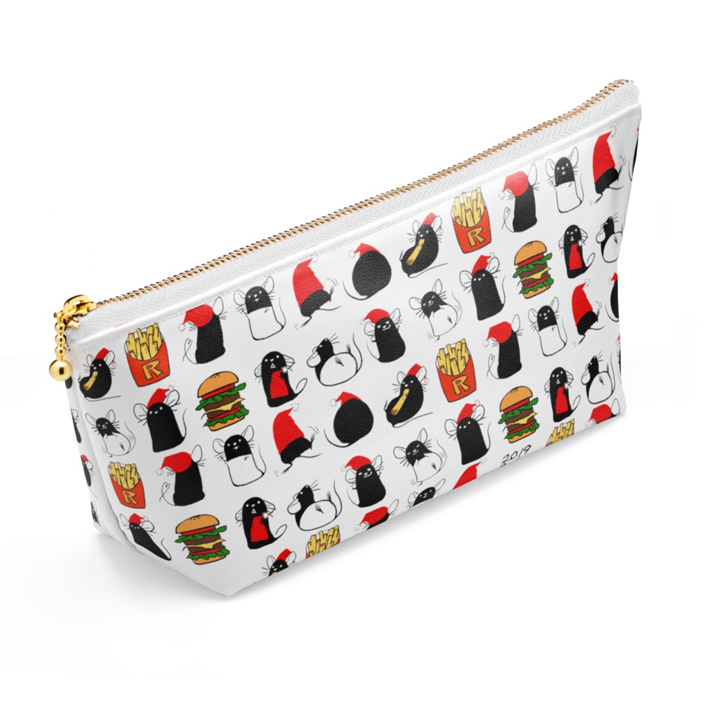 ラットさんのマスコットポーチ 白