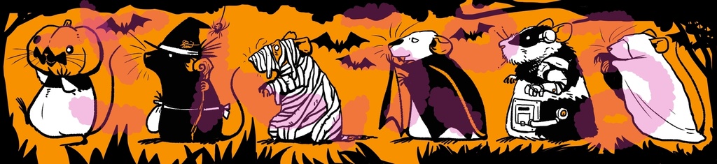 ハロウィン ファンシーラットのマスキングテープ