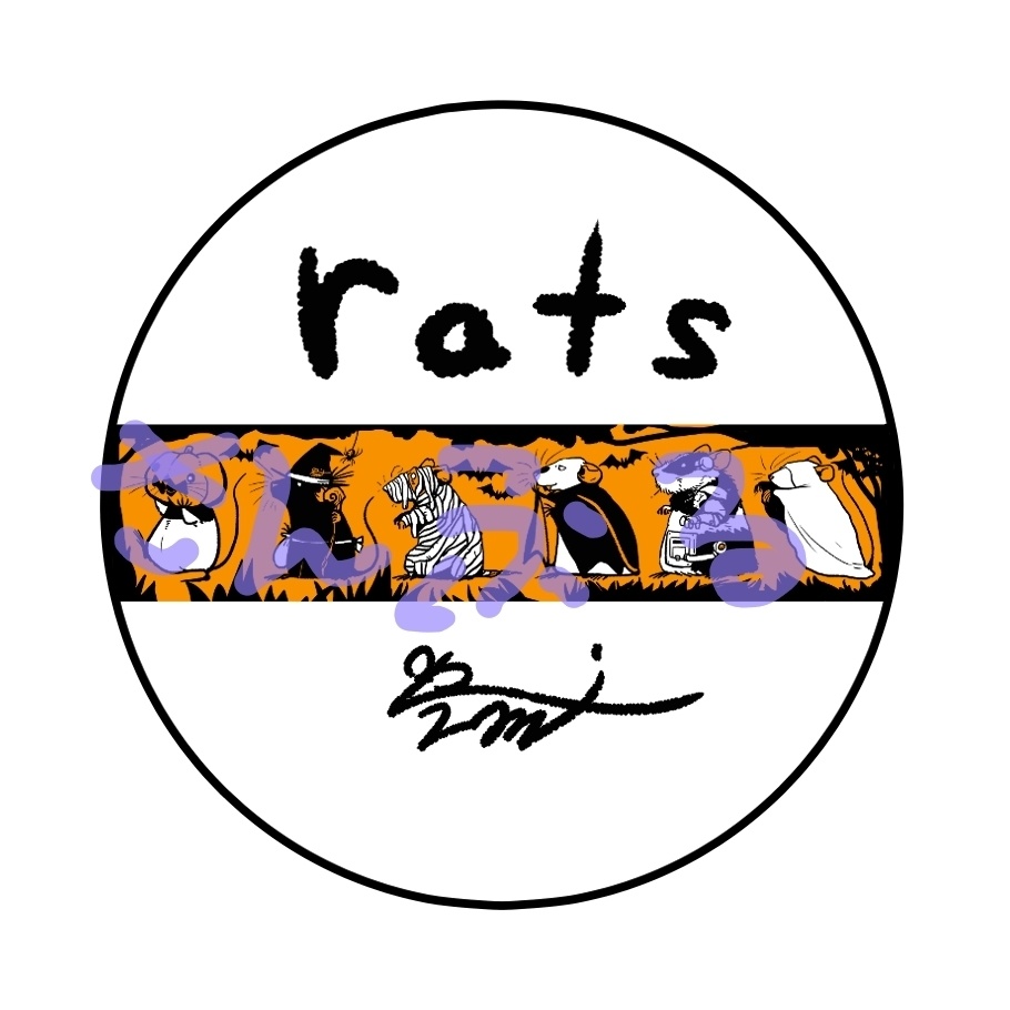 ハロウィン ファンシーラットのマスキングテープ