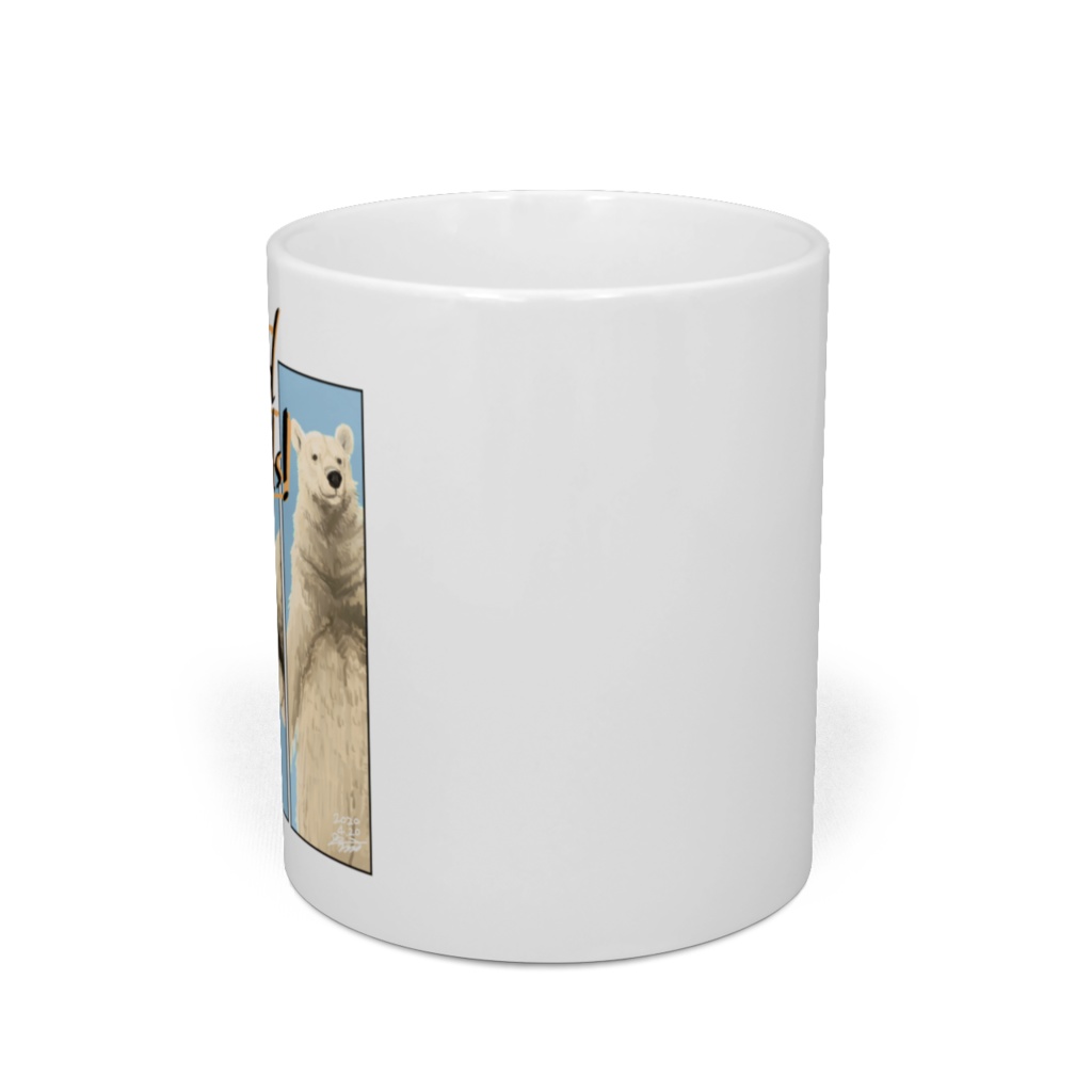 シロクマとラットのマグカップ