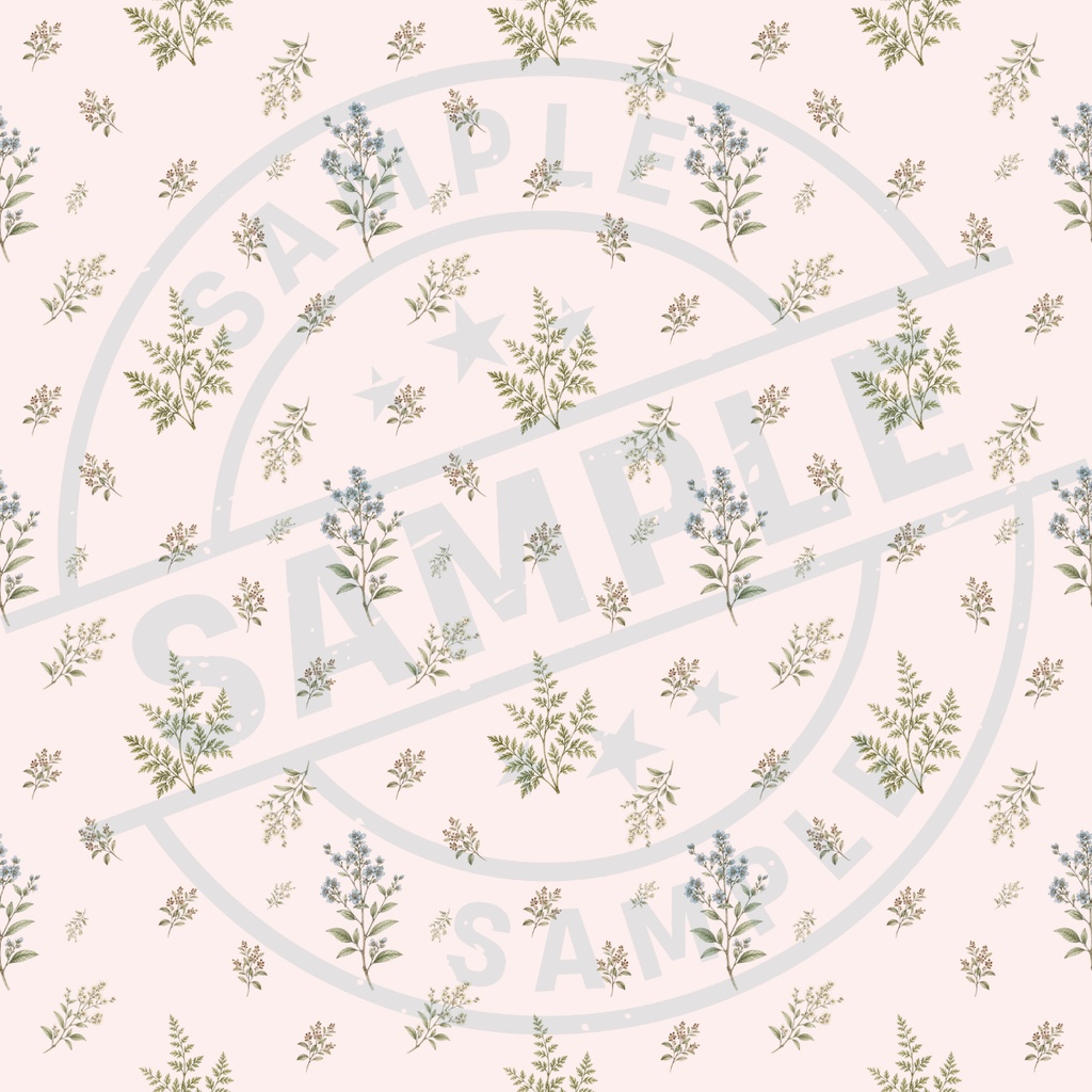 Antique Botanical|デザインペーパー5種セット|くすみピンク|デジタル素材