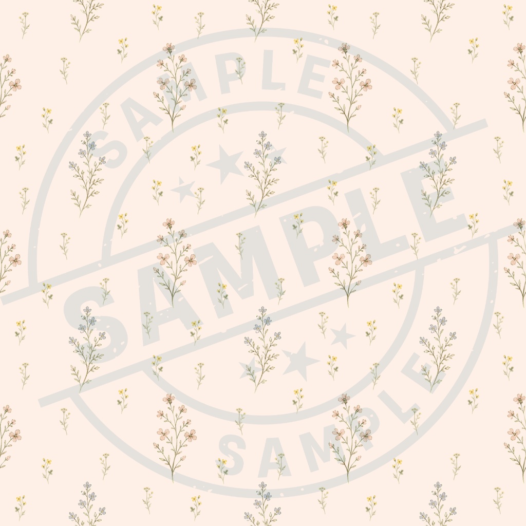 Antique Botanical|デザインペーパー5種セット|くすみピンク|デジタル素材