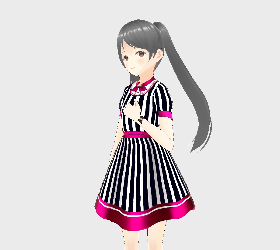 ワンピコレクション3;ツインテールメイド8black_version