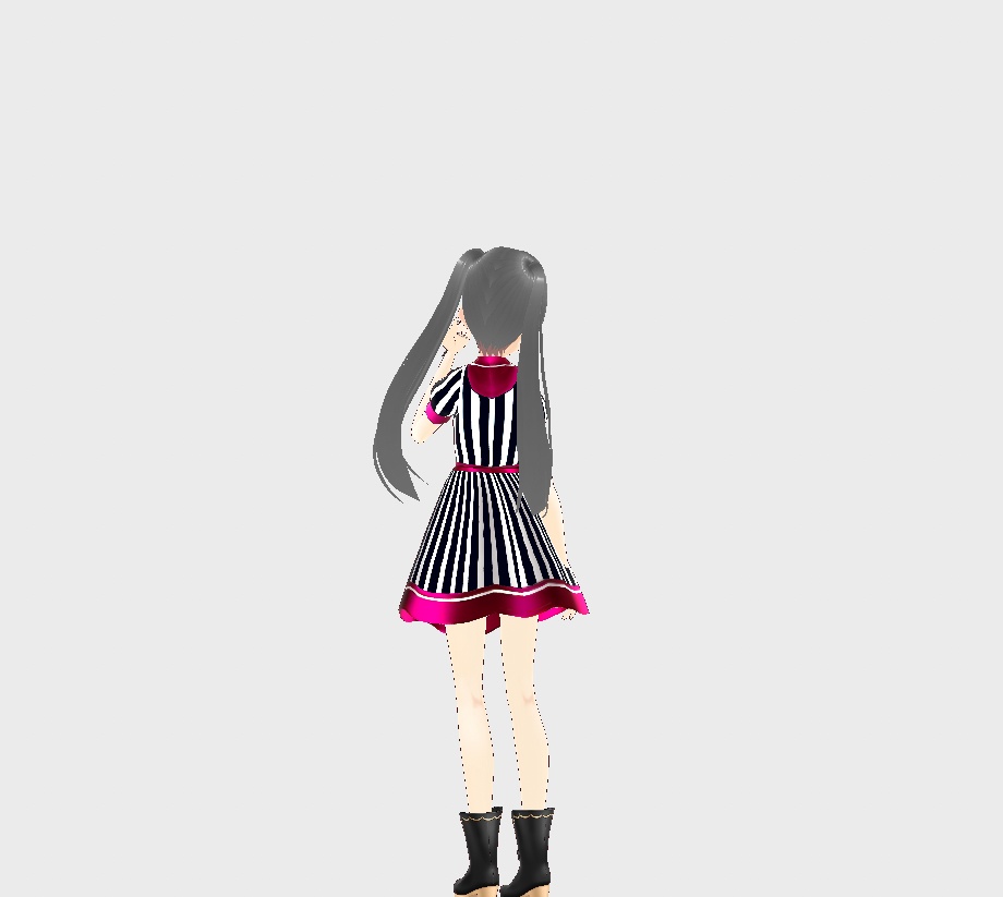 ワンピコレクション3;ツインテールメイド8black_version