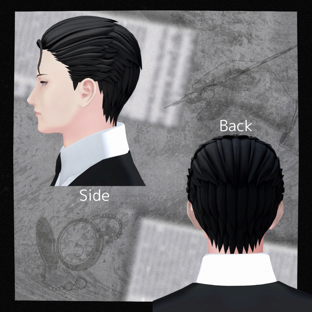 【5avater】オールバック