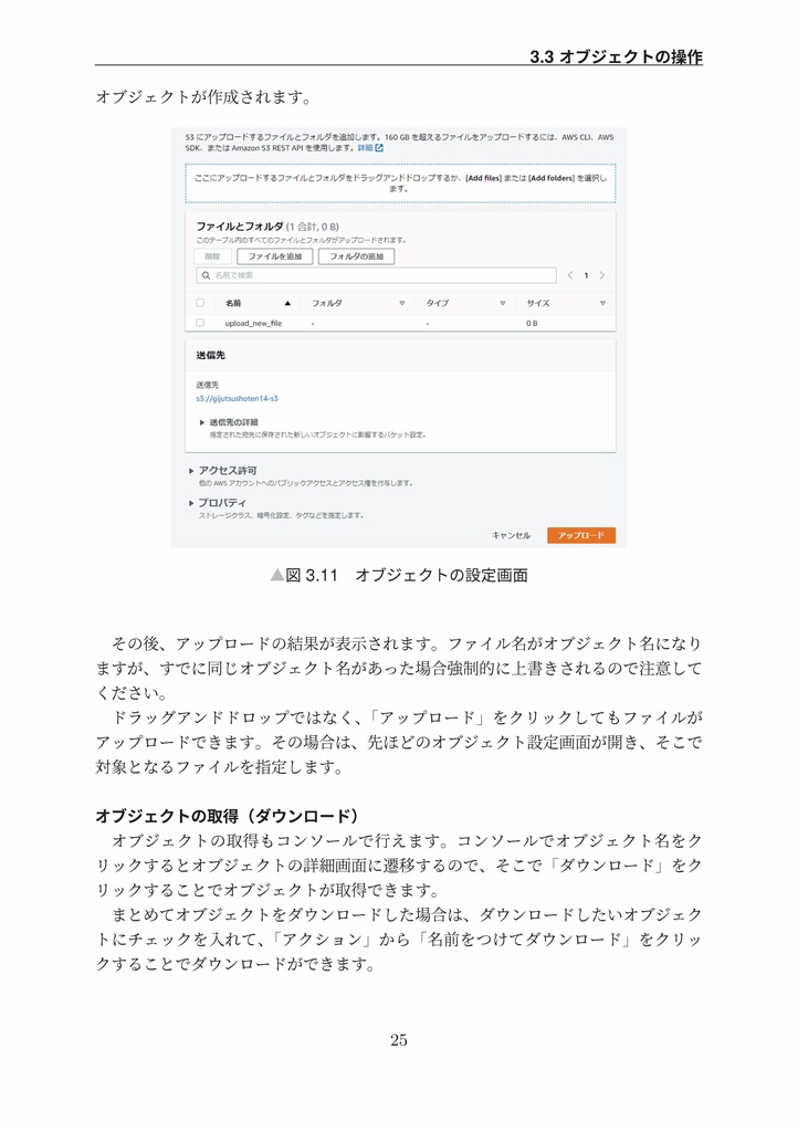 クラウドオブジェクトストレージサービスの使い方 S3編