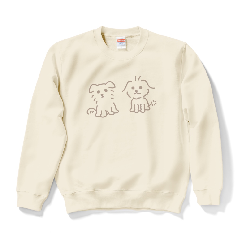 ゆるちくミルトレーナー　クリーム
