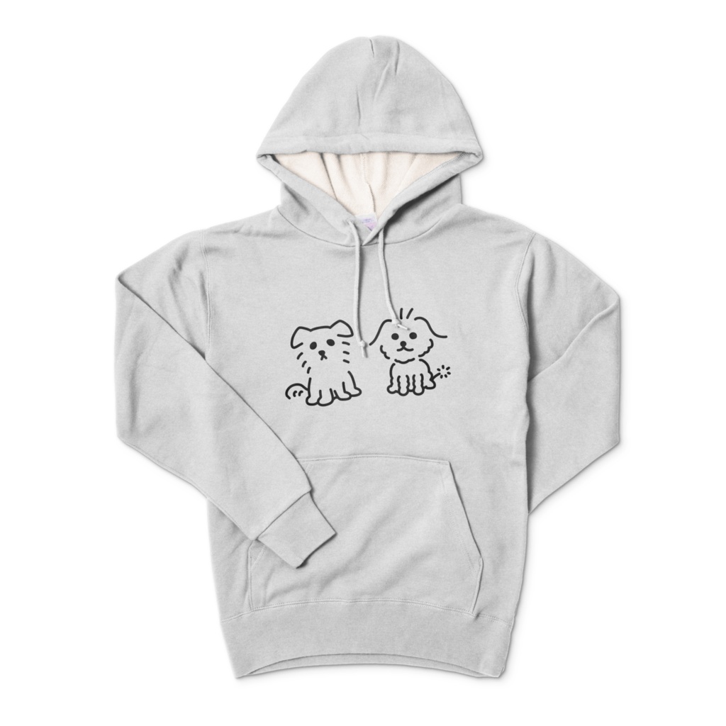ゆるちくミルパーカー 杢グレー