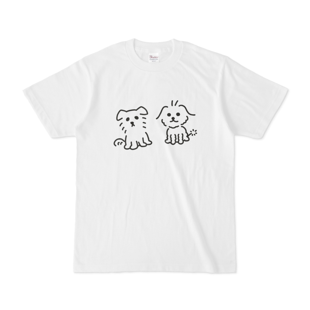 ゆるちくミルTシャツ おすわり