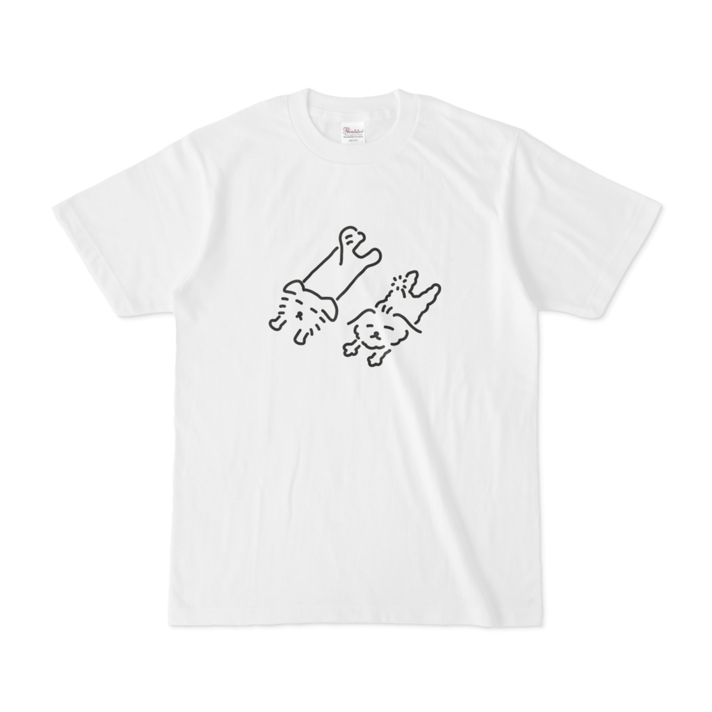 ゆるちくミルTシャツ　ごろごろ