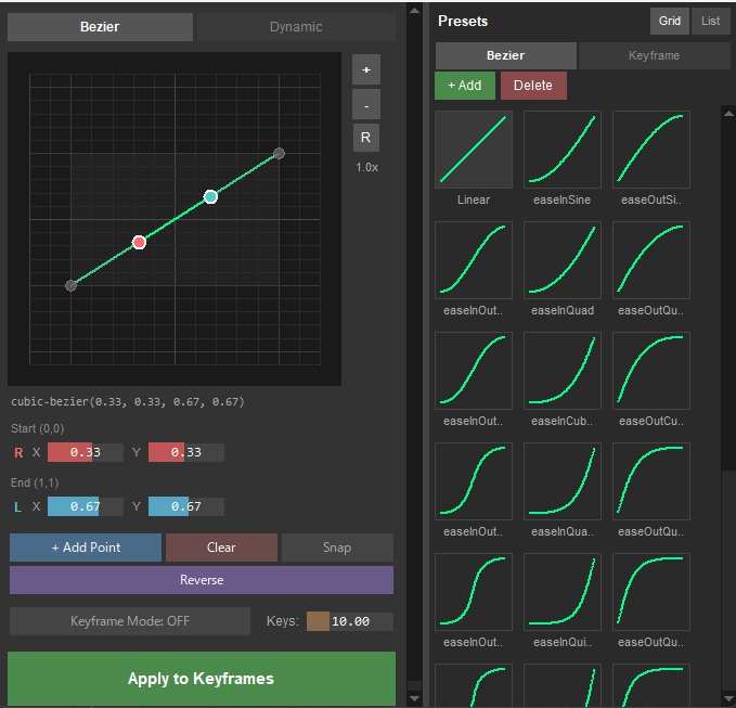【blender アドオン】curve editor