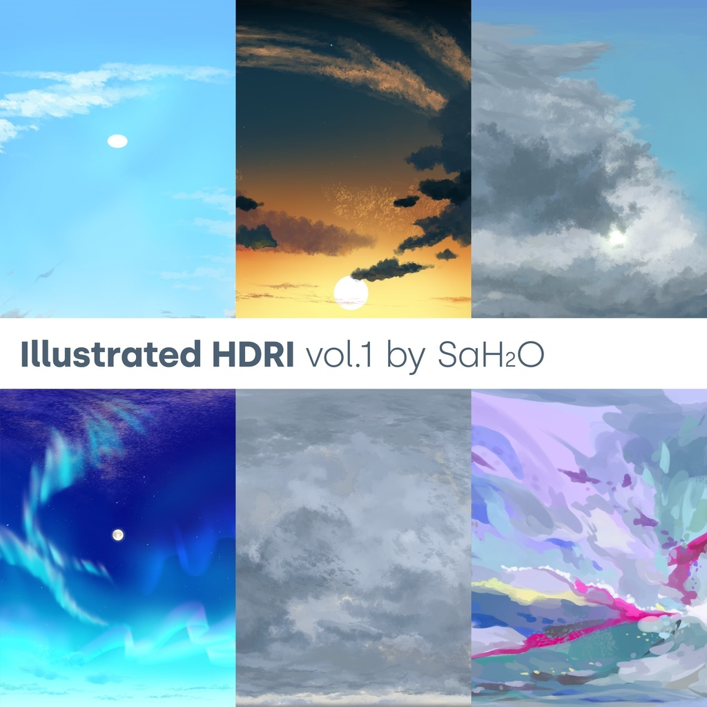 イラスト風hdri Vol 1 イラストレーター 天野さほ 無料版あり Cumuloworksの映像制作ツールショップ Booth